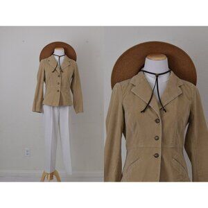 Vintage 00s Corduroy Caramel Brown Jacket by St Johns Bay |‎ size S